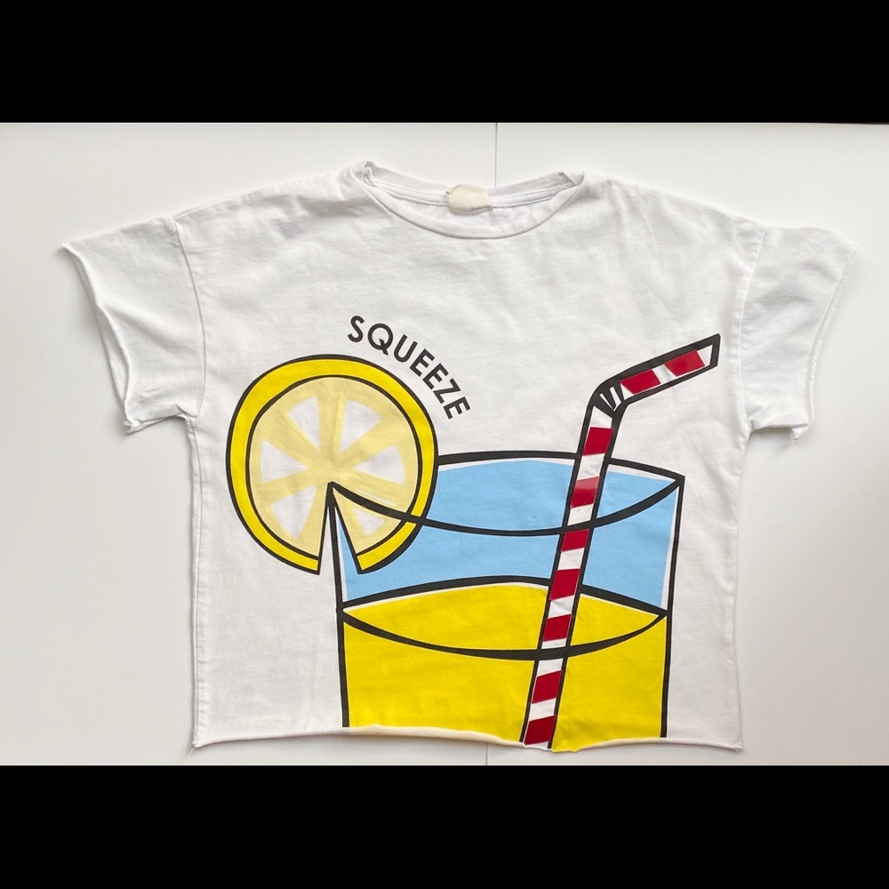 Zara Girls Lemonade Sum 18 Top